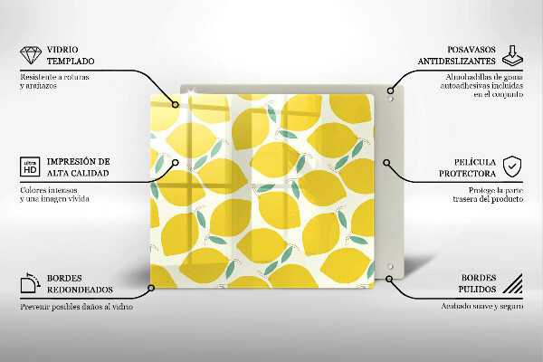 Kitchen worktop protector Illustratuion lemons