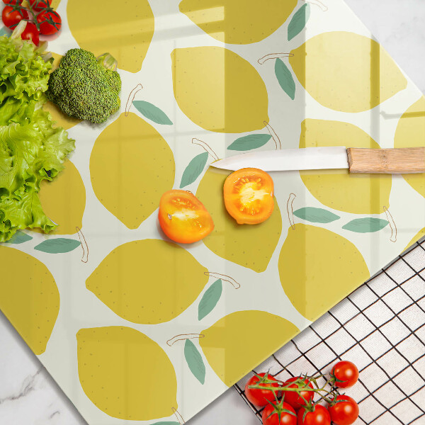 Kitchen worktop protector Illustratuion lemons