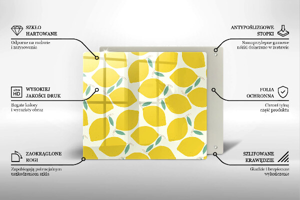 Kitchen worktop protector Illustratuion lemons