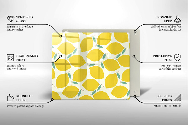 Kitchen worktop protector Illustratuion lemons
