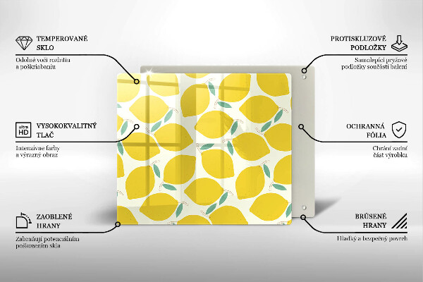 Kitchen worktop protector Illustratuion lemons