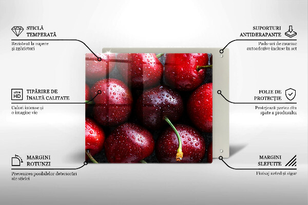 Kitchen worktop protector Cherries close-up