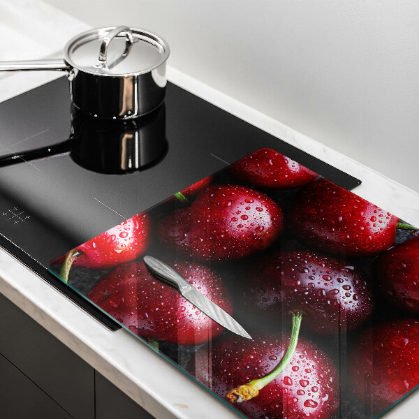 Kitchen worktop protector Cherries close-up