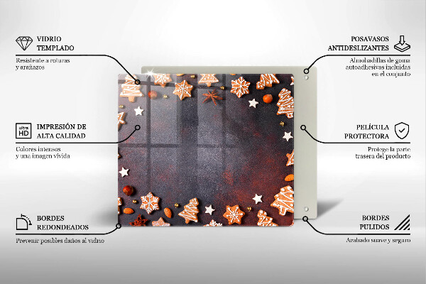 Kitchen worktop protector Gingerbread Christmas