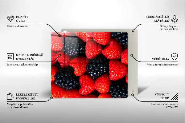 Kitchen worktop protector Raspberries and blackberries