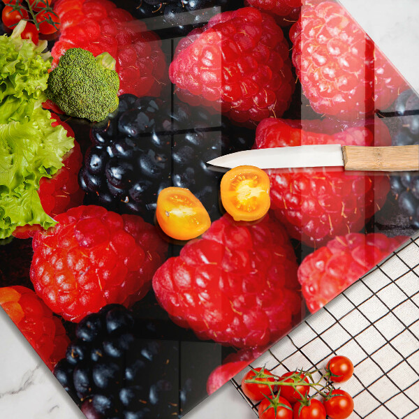 Kitchen worktop protector Raspberries and blackberries