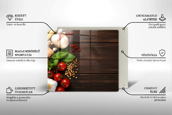 Kitchen worktop protector Vegetables on the table