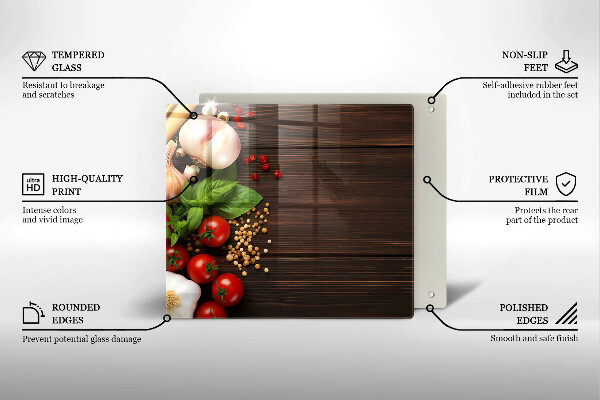 Kitchen worktop protector Vegetables on the table