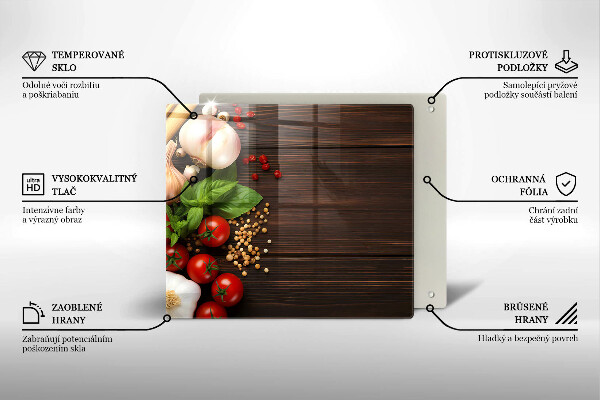 Kitchen worktop protector Vegetables on the table