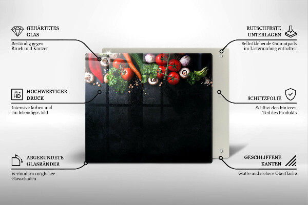 Kitchen worktop protector Colorful vegetables