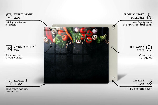 Kitchen worktop protector Colorful vegetables