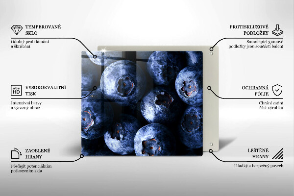 Kitchen worktop protector Berries close-up