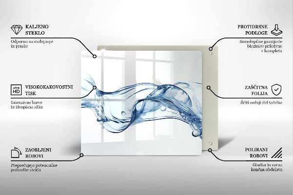 Kitchen worktop protector Crystalline water