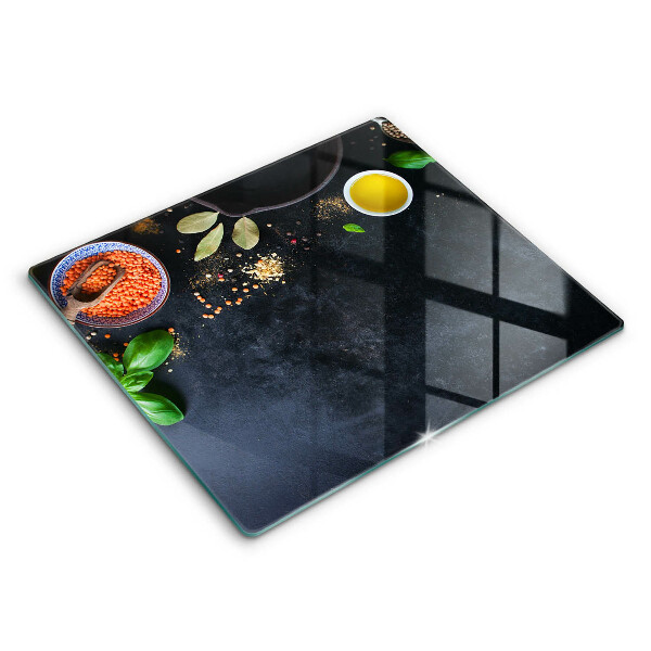 Kitchen worktop protector Spices with spices