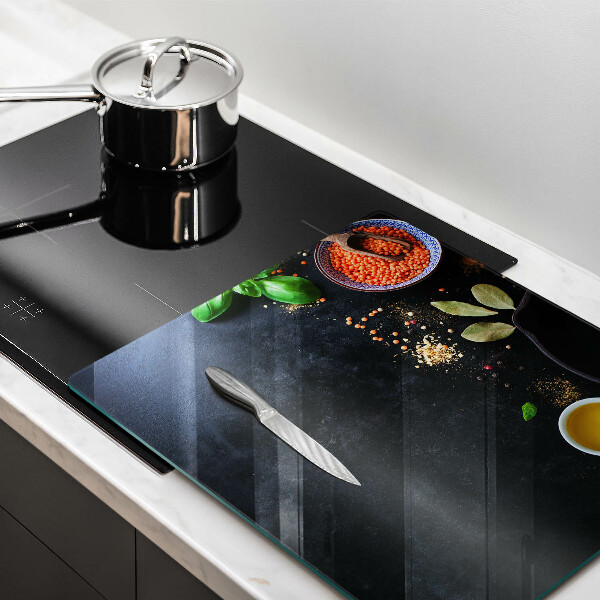 Kitchen worktop protector Spices with spices