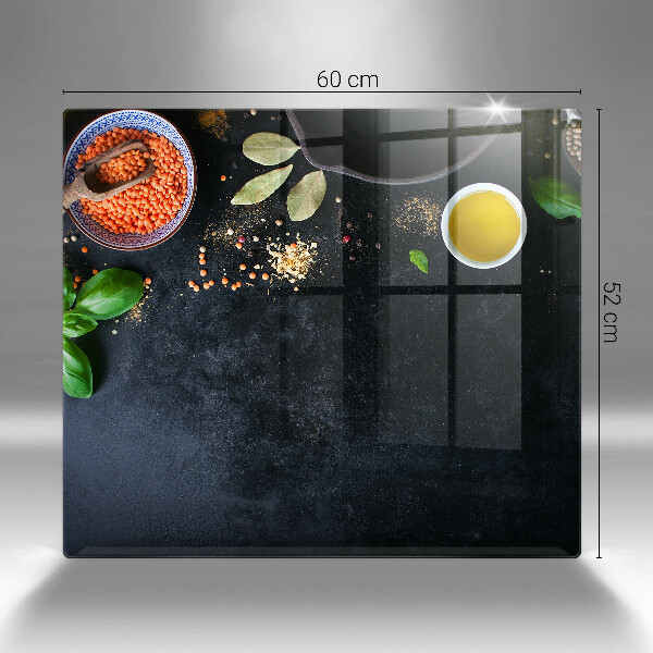 Kitchen worktop protector Spices with spices