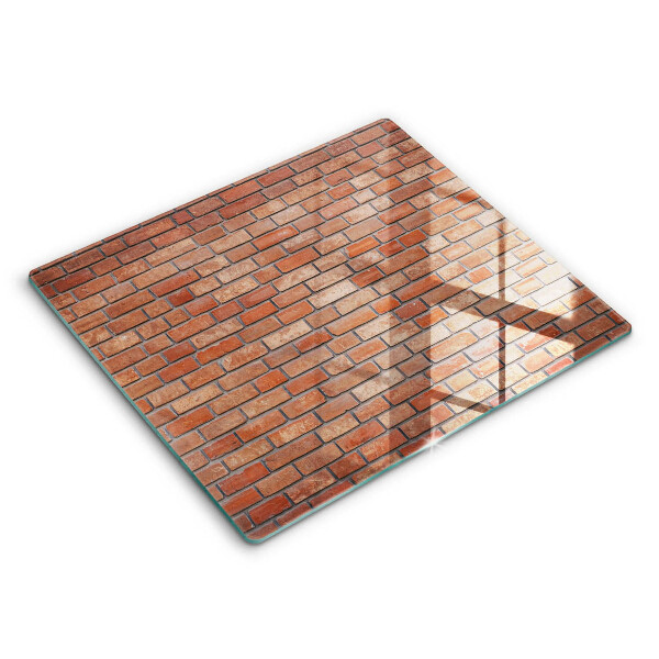 Glass worktop saver Brick wall