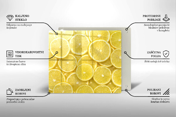 Glass worktop saver Lemon fruit