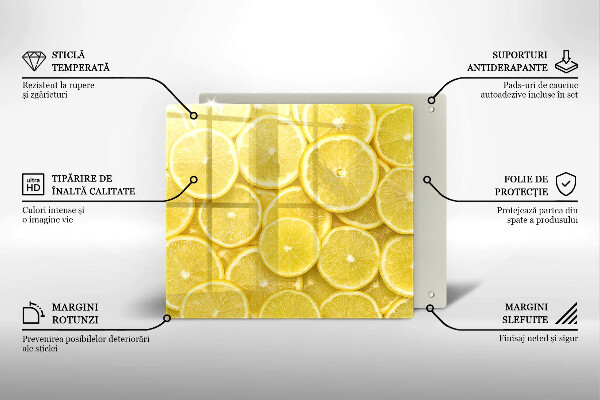 Glass worktop saver Lemon fruit