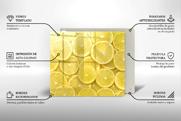 Glass worktop saver Lemon fruit