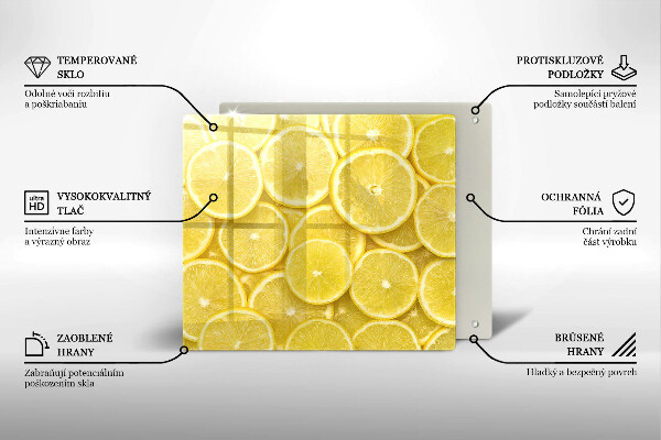 Glass worktop saver Lemon fruit