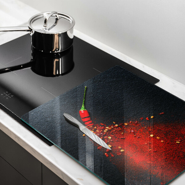 Glass worktop saver Chilli pepper