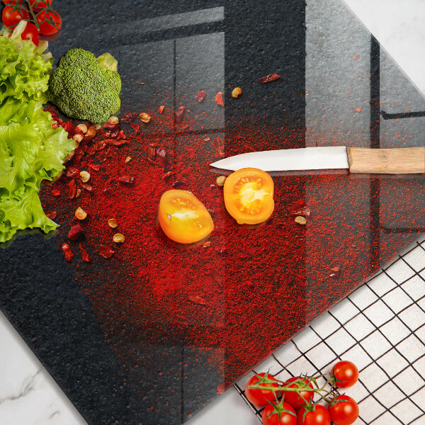 Glass worktop saver Chilli pepper