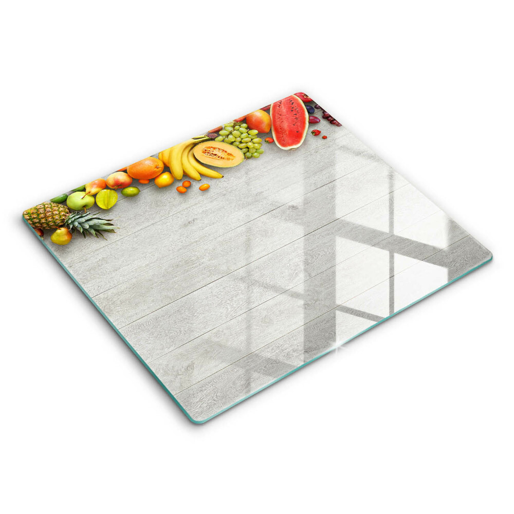 Glass worktop saver Fruit on the boards