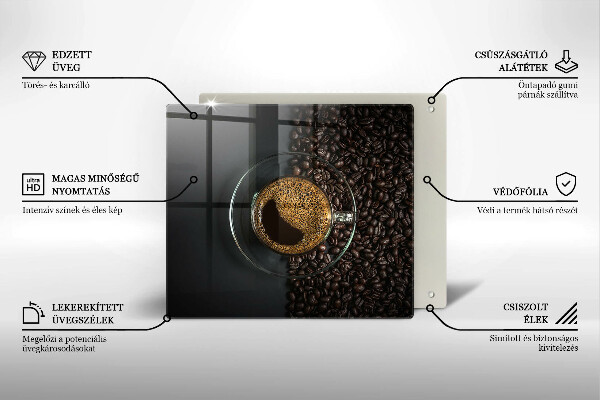 Kitchen worktop protector Coffee and grains