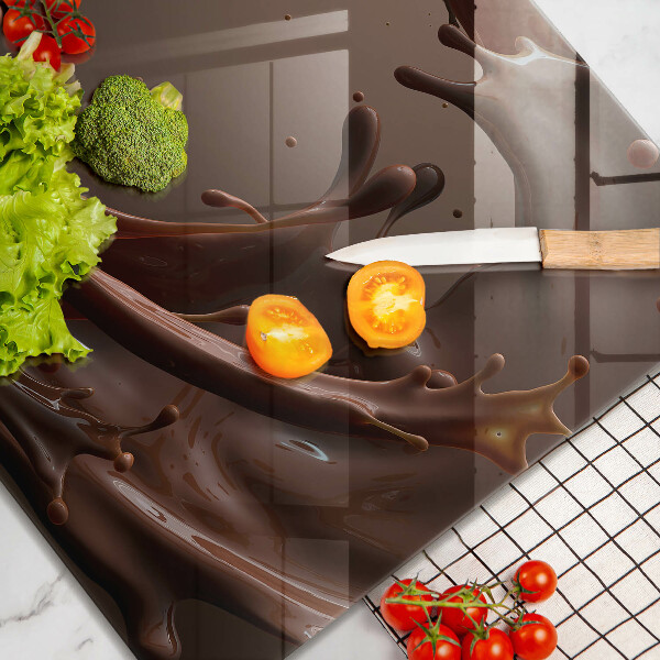 Kitchen worktop protector Liquid chocolate