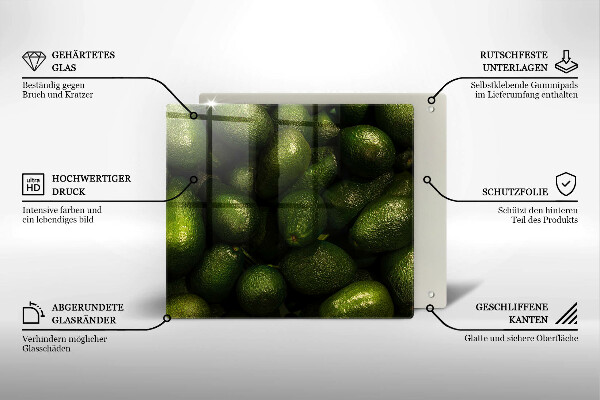 Chopping board Avocado fruit