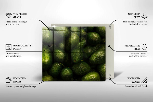 Chopping board Avocado fruit