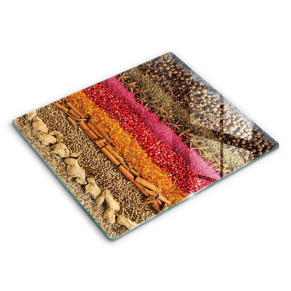 Chopping board Colorful spices