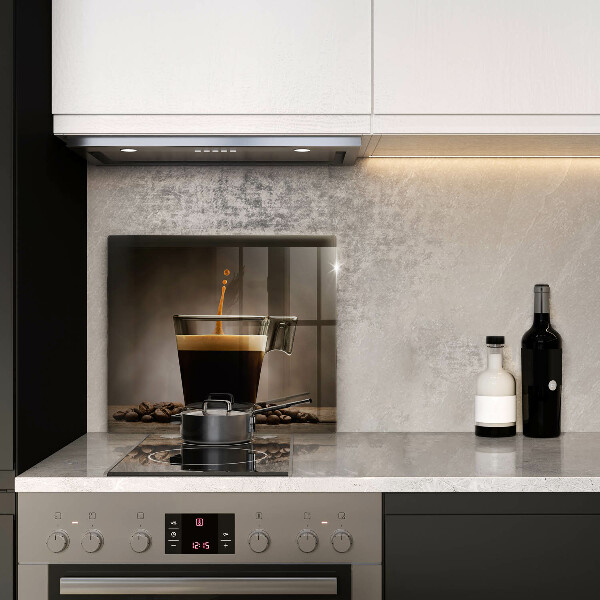 Chopping board Glass and coffee beans