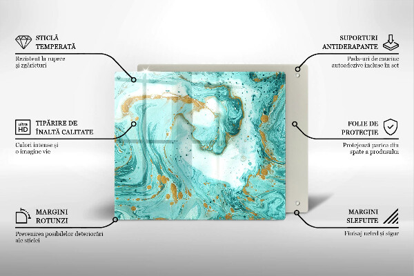 Kitchen worktop protector Blue abstraction