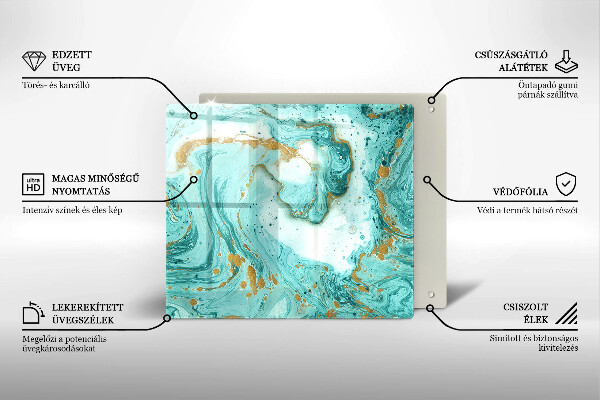 Kitchen worktop protector Blue abstraction