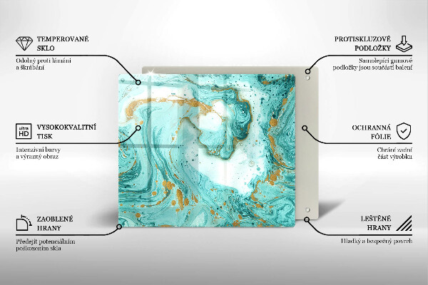 Kitchen worktop protector Blue abstraction