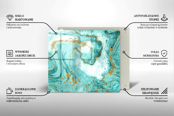 Kitchen worktop protector Blue abstraction