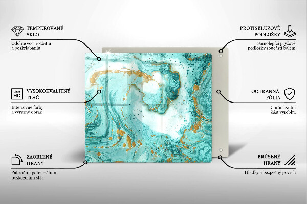 Kitchen worktop protector Blue abstraction