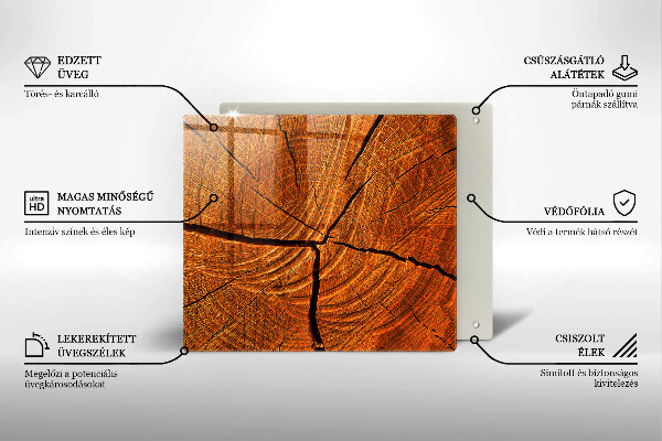 Kitchen worktop protector Wood trunk structure