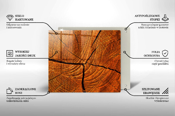 Kitchen worktop protector Wood trunk structure