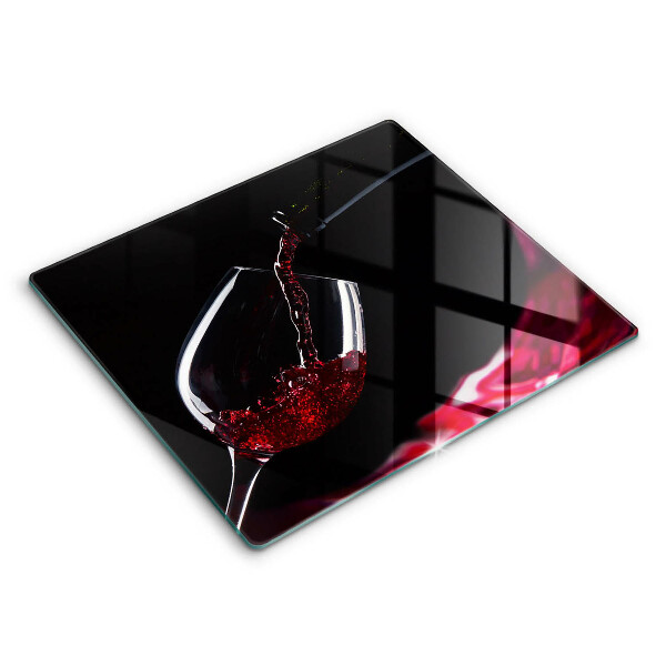 Kitchen worktop protector Red wine glass