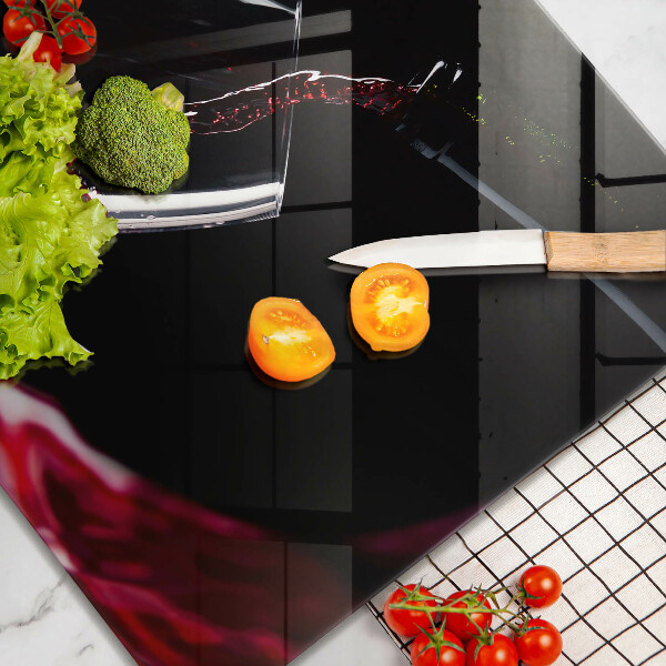 Kitchen worktop protector Red wine glass