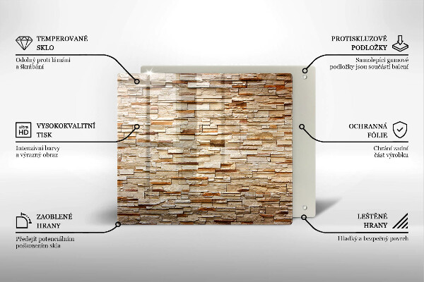 Kitchen worktop protector Decorative texture stones