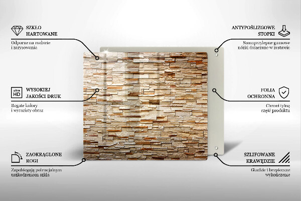 Kitchen worktop protector Decorative texture stones