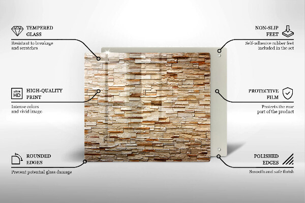 Kitchen worktop protector Decorative texture stones