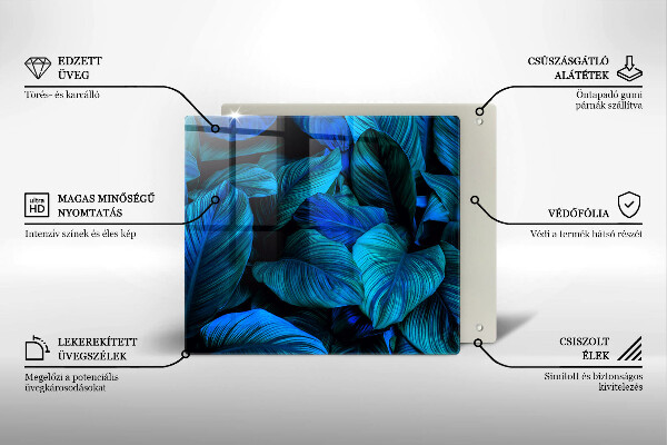 Glass worktop saver Jungle vegetation leaves