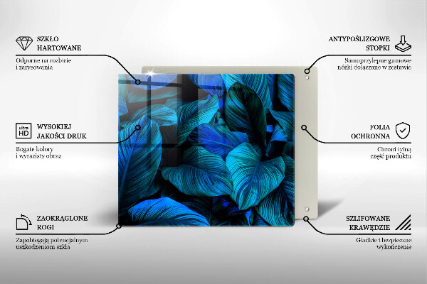 Glass worktop saver Jungle vegetation leaves