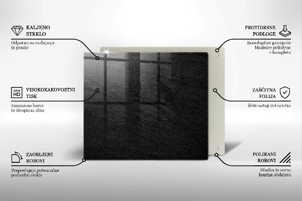 Glass worktop saver rock texture