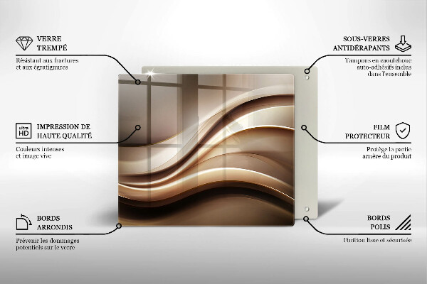 Kitchen worktop protector Abstraction mild lines